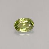 6mmx4mm Demantoid Garnet 0.6ct Oval Facet in Golden Green