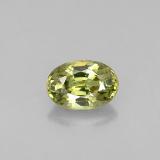 0.6 ct VVS-VS Oval Facet Demantoid Garnet 6x4mm