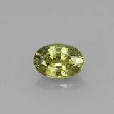 0.6 ct VS Oval Facet Demantoid Garnet 6x4