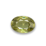 6mmx4mm Demantoid Garnet 0.5ct Oval Facet in Golden Green