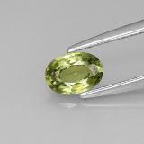 6mmx4mm Demantoid Garnet 0.5ct Oval Facet in Golden Green