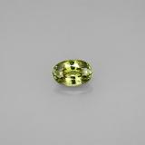 6mmx4mm Demantoid Garnet 0.7ct Oval Facet in Golden Green