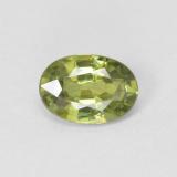0.6 ct VS Oval Facet Demantoid Garnet 6x4mm