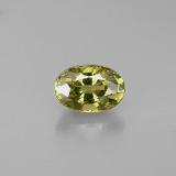 0.7 ct VS Oval Facet Demantoid Garnet 6mm x 4mm