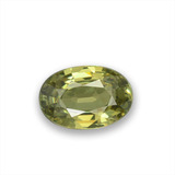 0.5 carat Golden Green Oval Facet Demantoid Garnet 6mm x 4mm