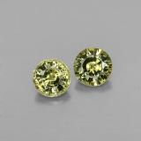 0.9 ct VS Round Facet Demantoid Garnet 4.5mm