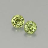 3.5 mm Demantoid Garnet 0.4ct Round Facet in Green
