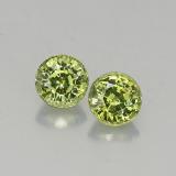 4 mm Demantoid Garnet 0.8ct Round Facet in Green