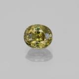 6.5mm x 6 Oval Facet Demantoid Garnet 1.5ct