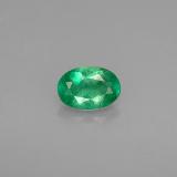 6.5mm x 4.5 Emerald 0.5ct Oval Facet in Green