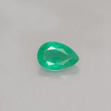 6x4mm Emerald 0.4ct Pear Facet in Green