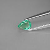 5.5mm x 4 Pear Facet Emerald 0.3ct