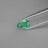 6mm x 4 Pear Facet Emerald 0.3ct