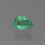 6x4mm Emerald 0.4ct Pear Facet in Green