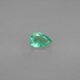 0.4 carat Green Pear Facet Emerald 6mm x 4