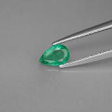 6mmx4mm Pear Facet Emerald 0.3ct