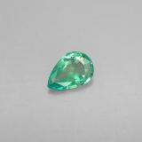 6mm x 4mm Emerald 0.3ct Pear Facet in Green