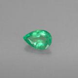 6mm x 4 Pear Facet Emerald 0.3ct