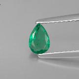 6mmx4mm Pear Facet Emerald 0.3ct