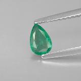 6x4mm Pear Facet Emerald 0.4ct