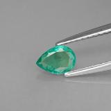0.3 ct VS-SI Pear Facet Emerald 6x4