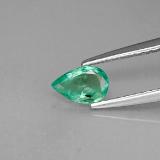 6x4mm Pear Facet Emerald 0.3ct