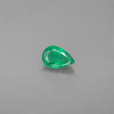 6x4mm Emerald 0.3ct Pear Facet in Green