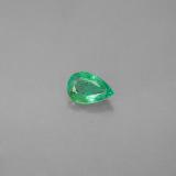 5.5mm x 4mm Pear Facet Emerald 0.3ct