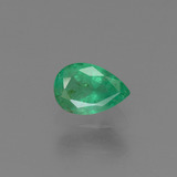 6mm x 4 Pear Facet Emerald 0.4ct
