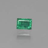 4.5mmx3.5mm Emerald 0.3ct Baguette Facet in Green
