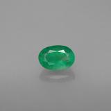 0.5 carat Green Oval Facet Emerald 6mm x 4mm