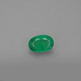 0.5 carat Green Oval Facet Emerald 6x4mm