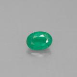 6x4 Emerald 0.5ct Oval Facet in Green