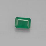0.6 ct SI-I1 Octagon Facet Emerald 6mm x 4
