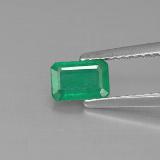 0.6 carat Green Octagon Facet Emerald 6mm x 4