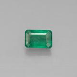 0.7 carat Green Octagon Facet Emerald 6x4mm