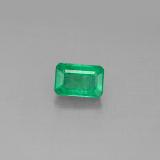 6mm x 4 Octagon Facet Emerald 0.7ct