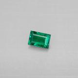 4.5x3.5mm Baguette Facet Emerald 0.3ct