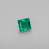 0.3 carat Green Baguette Facet Emerald 4mm x 4mm