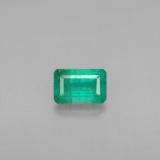 0.6 carat Green Octagon Facet Emerald 6mm x 4