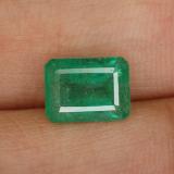 1.5 carat Green Octagon Facet Emerald 8x6mm