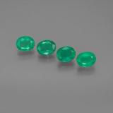 5mm x 4mm Emerald 1.5ct Oval Facet in Green