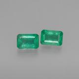 6x4 Emerald 1ct Octagon Facet in Green