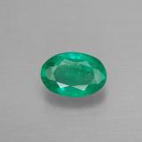 0.5 carat Green Oval Facet Emerald 6mm x 4mm