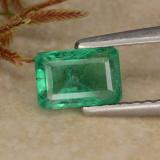 0.7 carat Green Octagon Facet Emerald 6mmx4mm