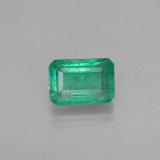 0.6 carat Green Octagon Facet Emerald 6x4mm