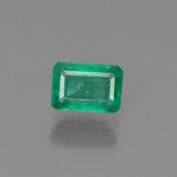 0.6 carat Green Octagon Facet Emerald 6x4