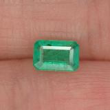 0.5 carat Green Octagon Facet Emerald 6mmx4mm