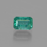 0.7 ct SI-I1 Octagon Facet Emerald 6mm x 4