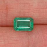 0.5 ct SI-I1 Octagon Facet Emerald 6x4mm